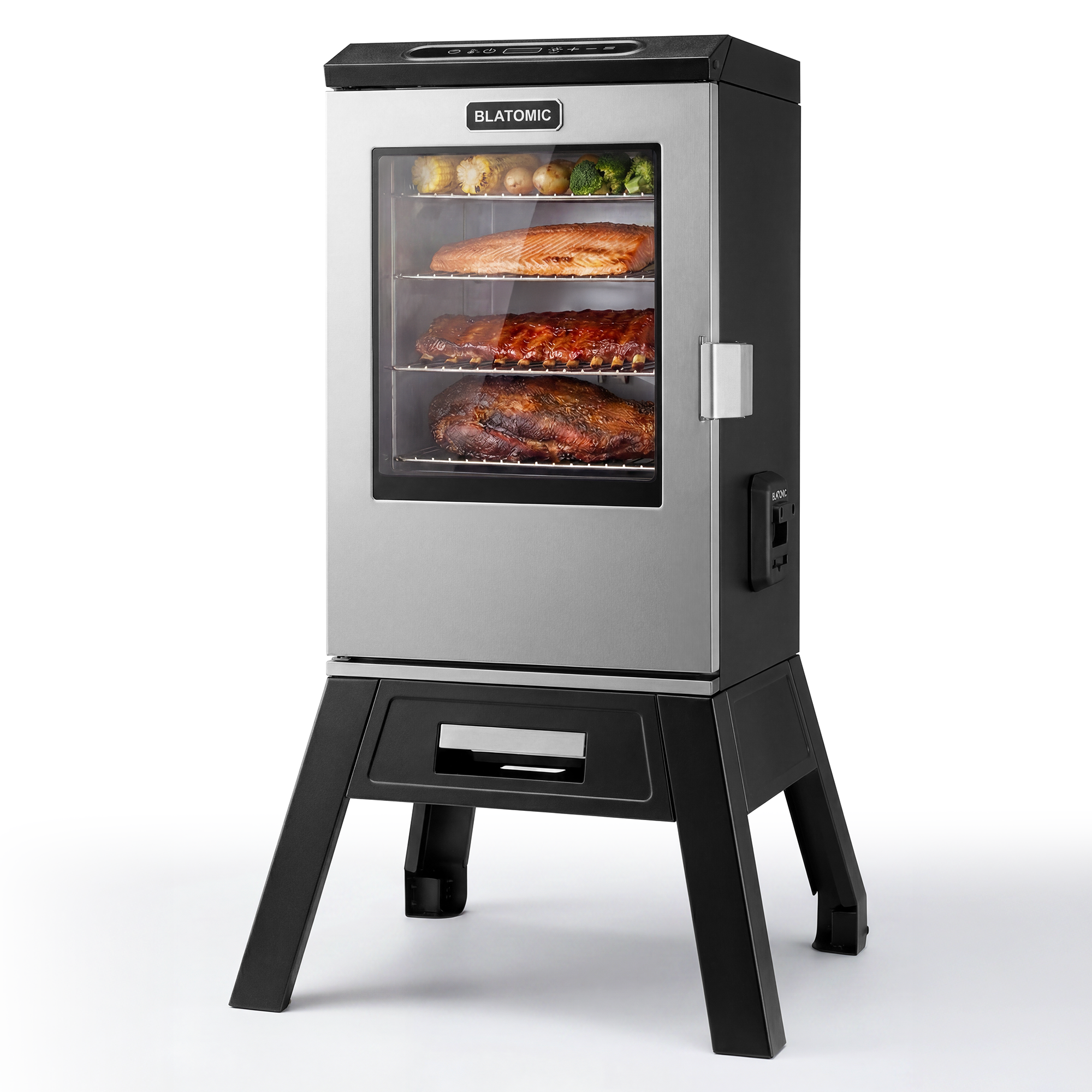BLATOMIC 30" Digital Electric Smoker with Stand