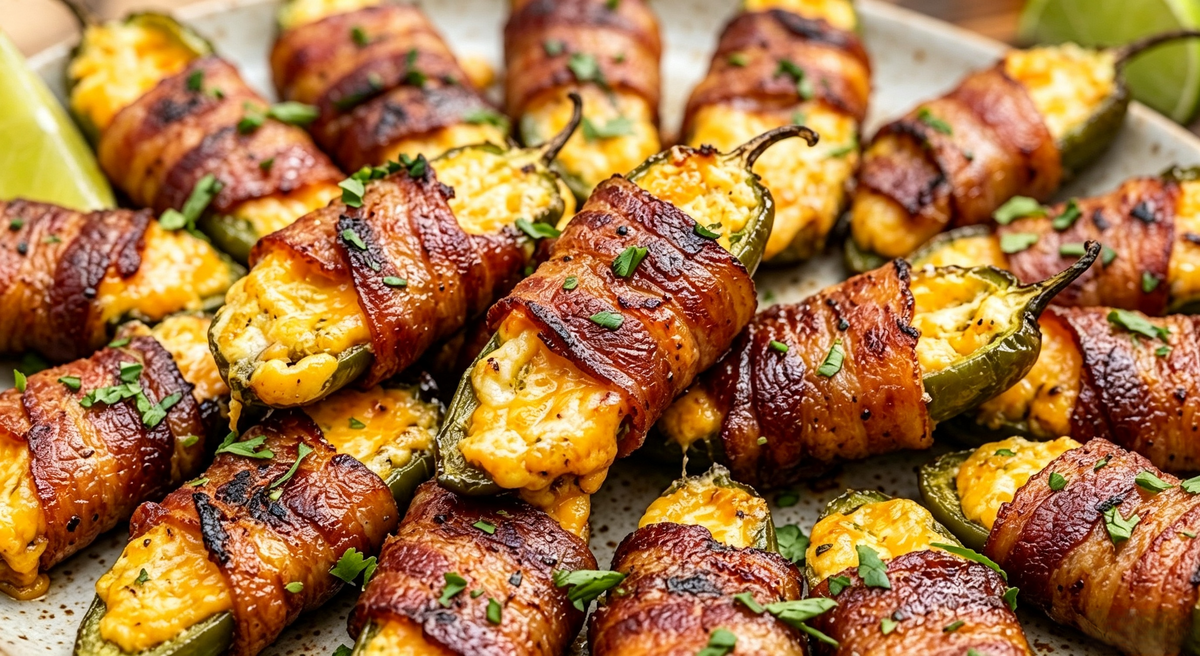 Bacon-Wrapped Jalapeño Poppers
