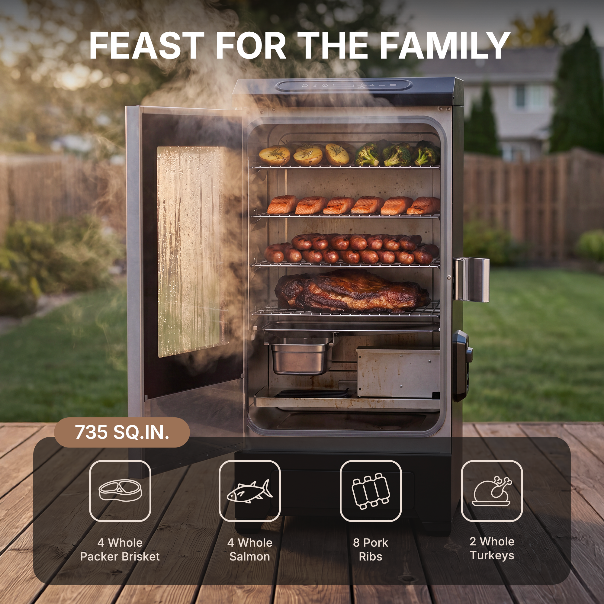 BLATOMIC 30" Digital Electric Smoker